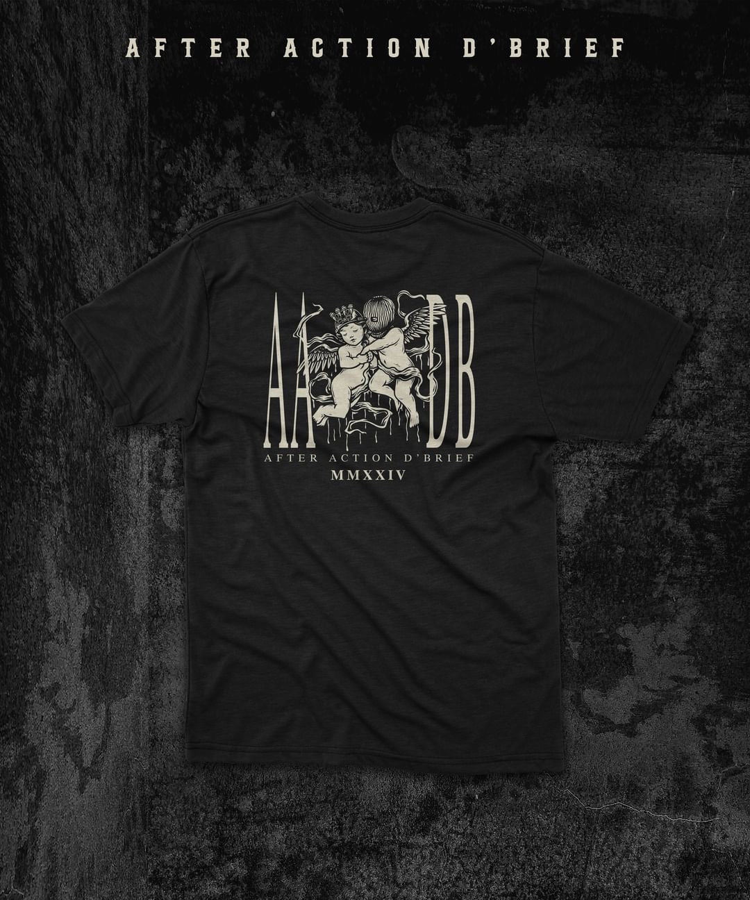 Hustle and Pray Cherub Love Premium Heavyweight Tee
