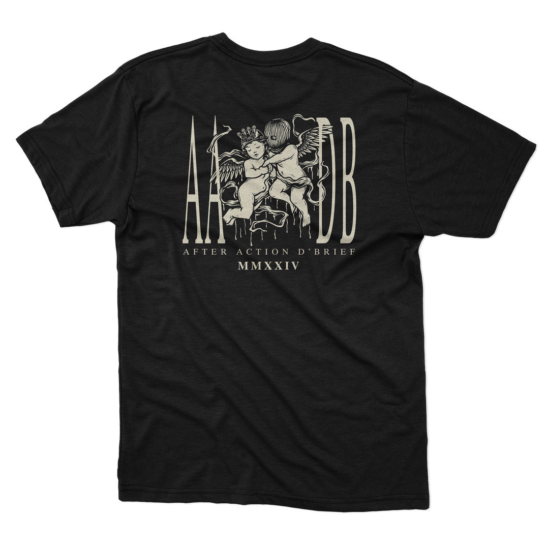 Hustle and Pray Cherub Love Premium Heavyweight Tee