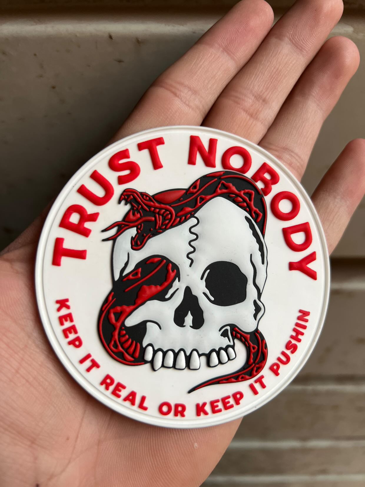 Trust Nobody PVC 3D Patches