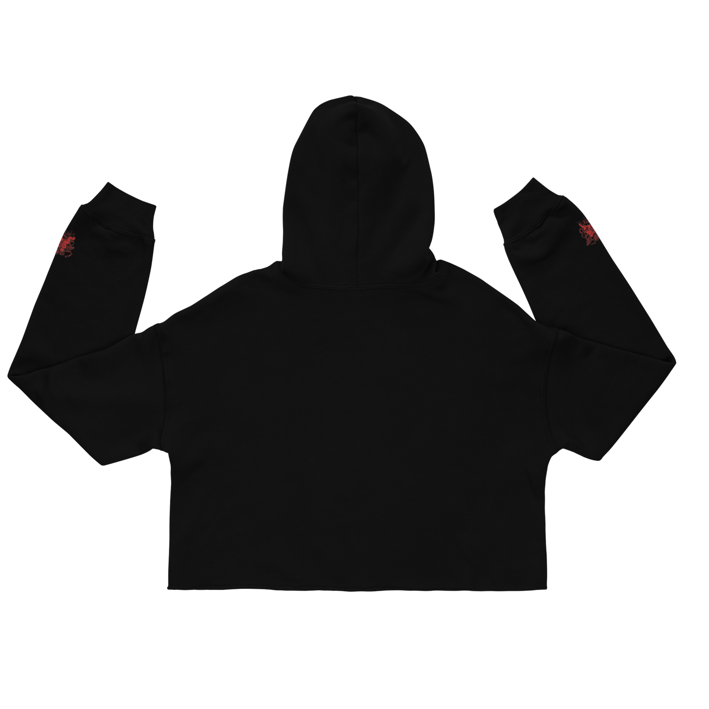 Hustle and Pray Cherub Love Ladies Cropped Hoodie