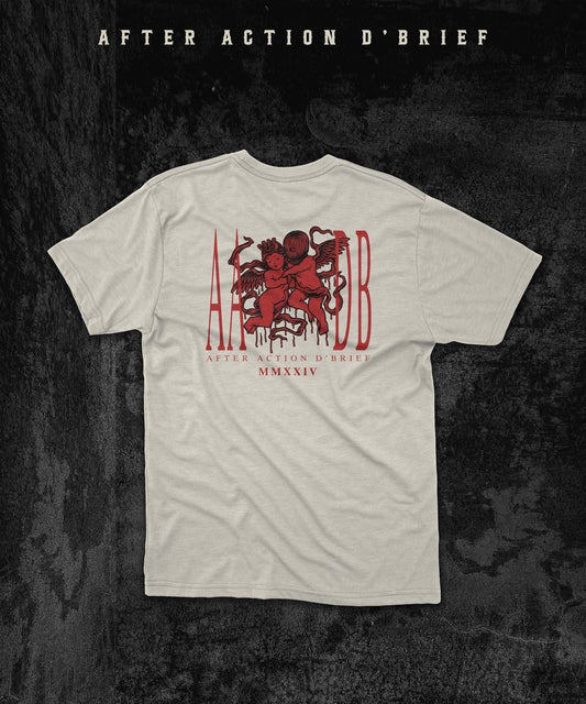 Hustle and Pray  Cherub Love Faded Oversized Tee