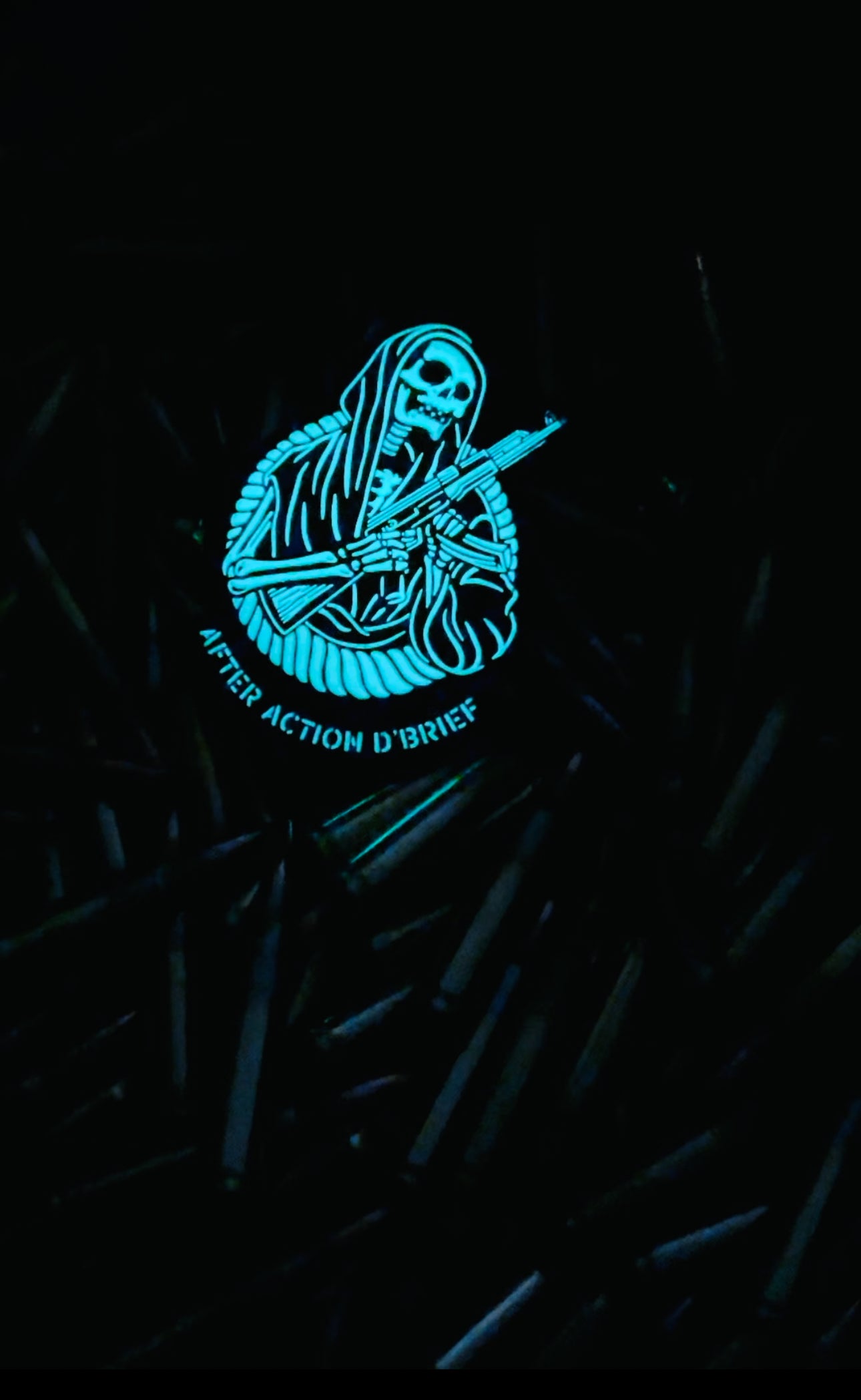 AADB Logo Reaper Glow in The Dark Patches