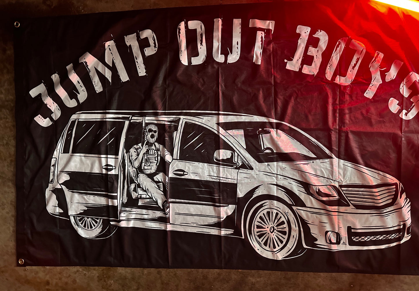 Jump Out Boys Back Seat Rider Flag