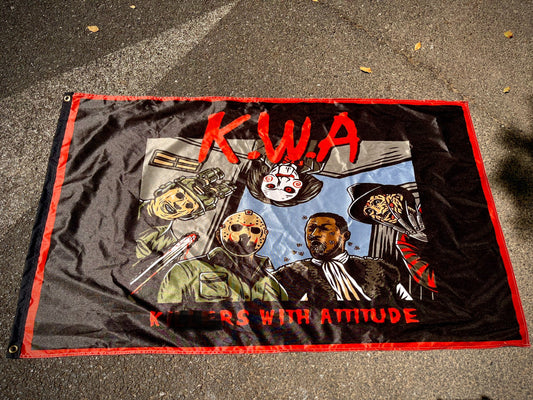 Killers with Attitude Decorative Flag