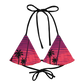 Ladies Palm Trees and Sunsets string bikini top