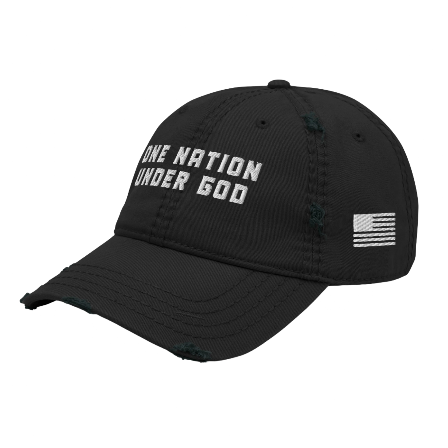 One Nation Under God Distressed Dad Hat