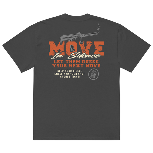 Move In Silence Oversized faded tee