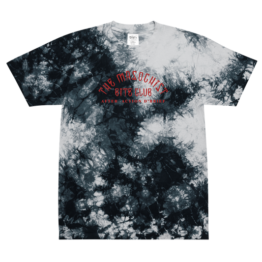 Masochist Bite Club Premium Oversized tie-dye embroidered Tee