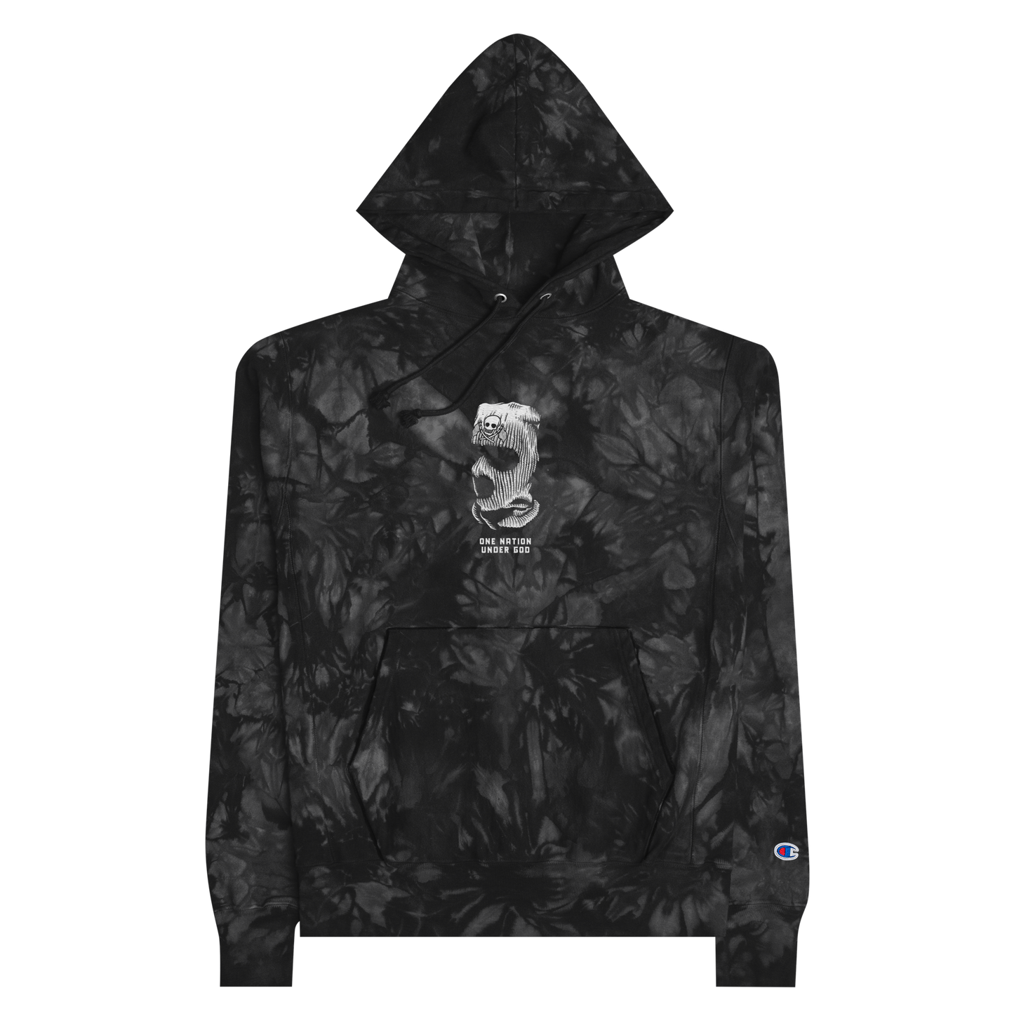 One Nation Under God  tie-dye hoodie