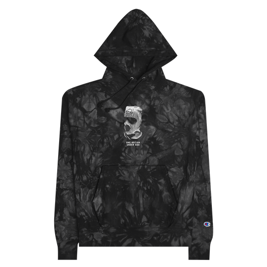 One Nation Under God  tie-dye hoodie