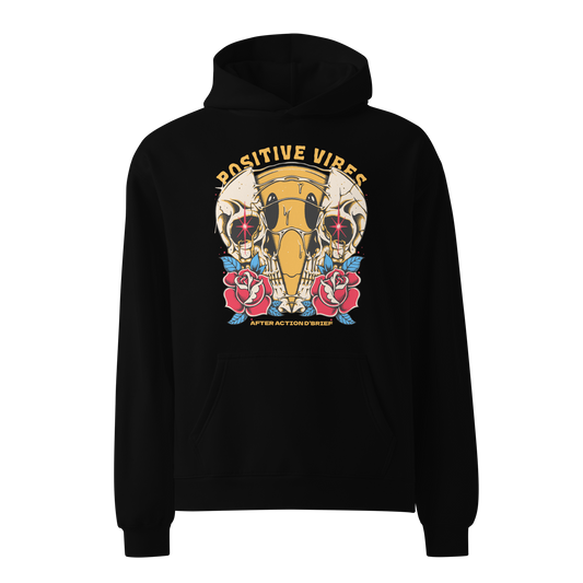 Positive Vibes oversized hoodie