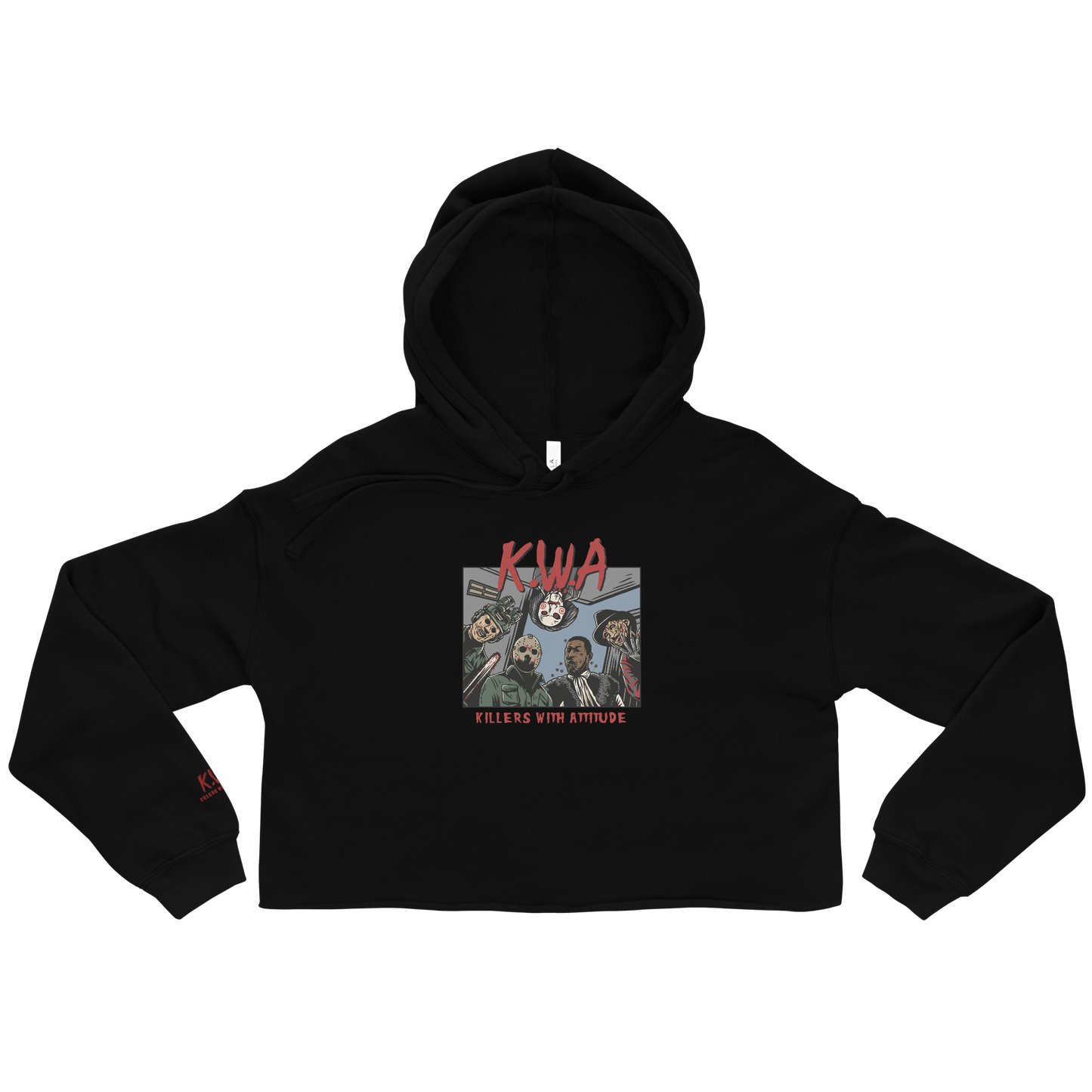 Killers with Attitude Ladies Crop Hoodie