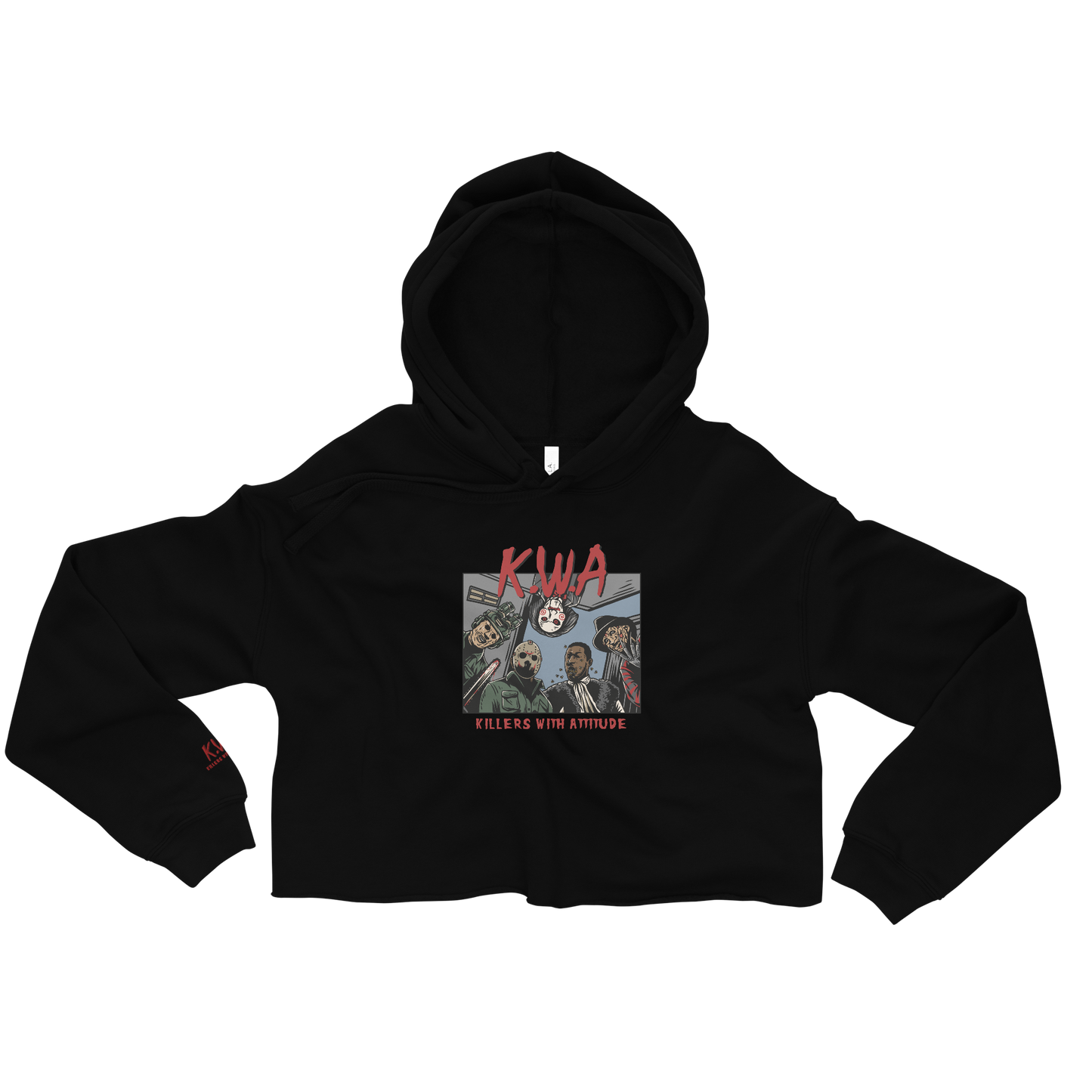 Killers with Attitude Ladies Crop Hoodie