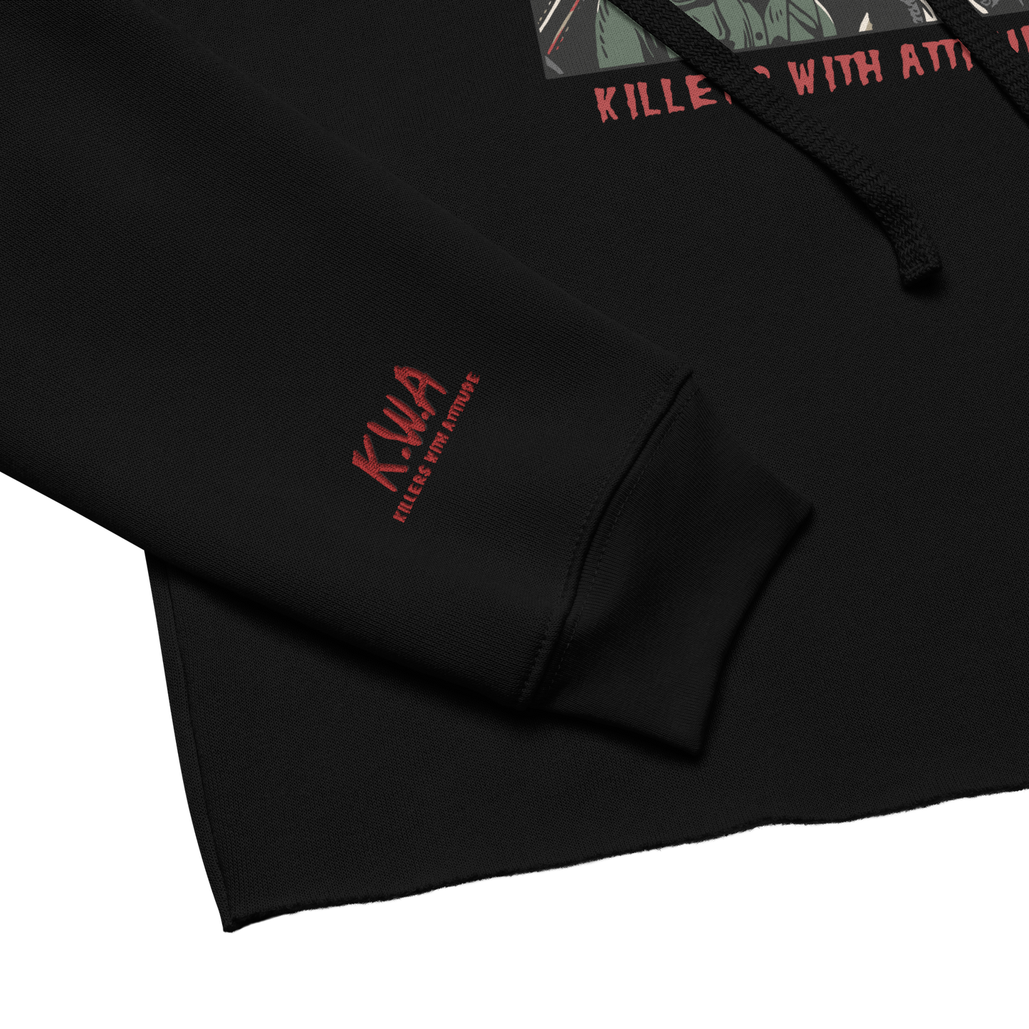 Killers with Attitude Ladies Crop Hoodie