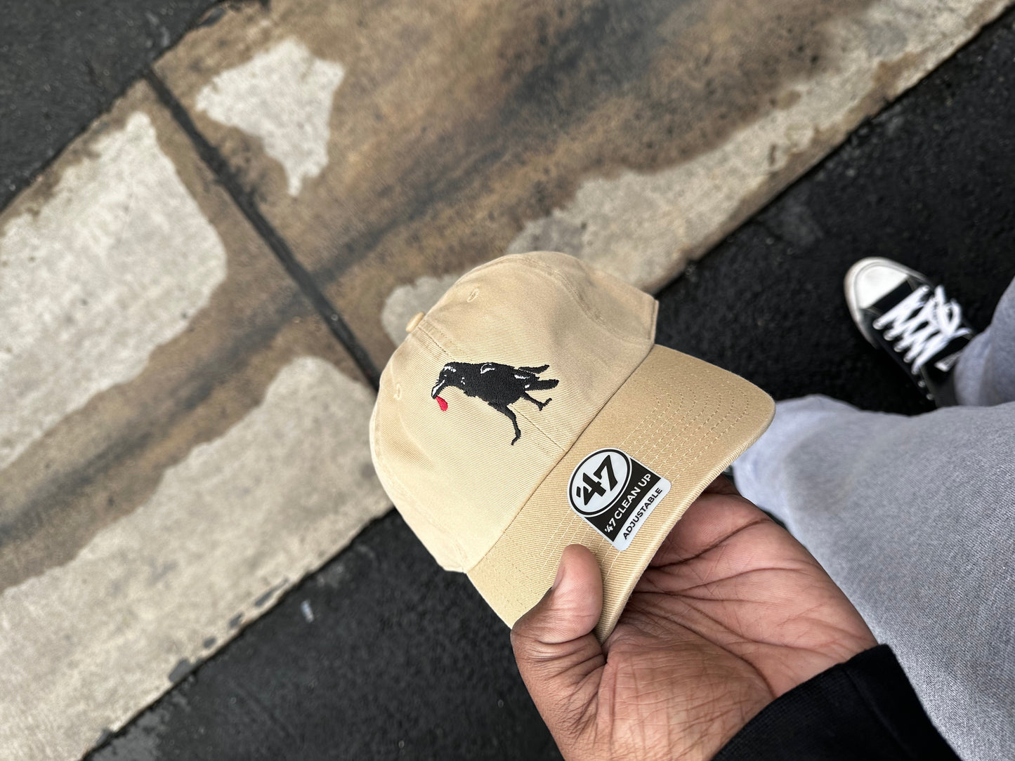 PLAY FOR KEEPS RAVEN EMBLEM 47'DAD HATS