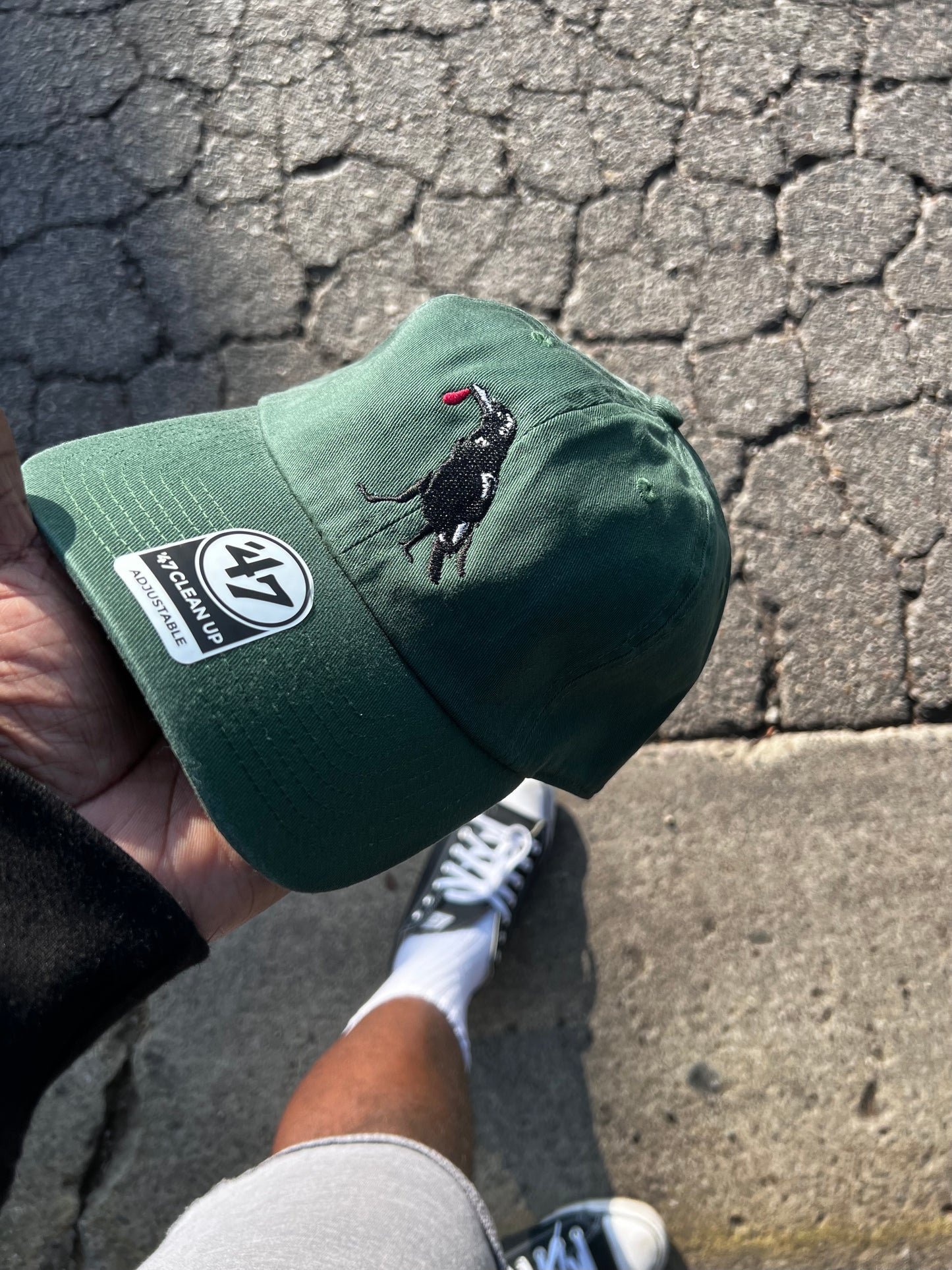 PLAY FOR KEEPS RAVEN EMBLEM 47'DAD HATS